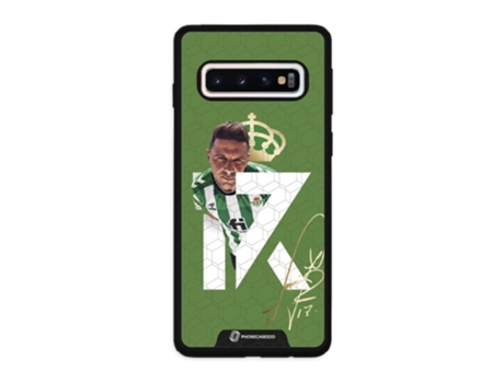 Funda Móvil Oficial Real Betis Fc para Samsung Galaxy S10 PHONECASES3D Piel Sintética Negro