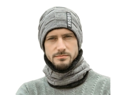 2026-conjunto De Gorro De Lana Y Bufanda De Invierno Para Hombres, Calientito Y Grueso, Ideal Para Ski Y Aire Libre