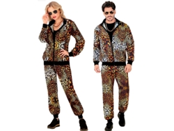 Disfraz de Chándal Leopardo Print neón para adulto