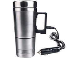 Botella termo eléctrica de 12V, hervidor eléctrico para coche, taza de viaje de acero inoxidable, hervidor eléctrico para coche Coh916 TRAHOO