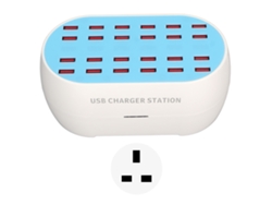 Estación de carga USB EOOCOO (chip inteligente, 24 puertos, 160 W)