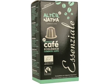 Cápsulas Ecológicas Biodegradables de Café Essenziale ALTERNATIVA3 (10 Cápsulas de 5g)