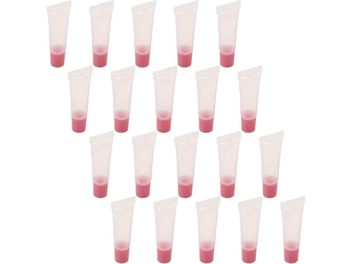 20 Tubos Recargables De Brillo Labial Transparente, Mini Envases Suaves A Prueba De Fugas Para El Cuidado De La Piel.