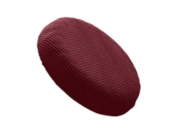 Funda elástica color vino para taburete de reminiscencia
