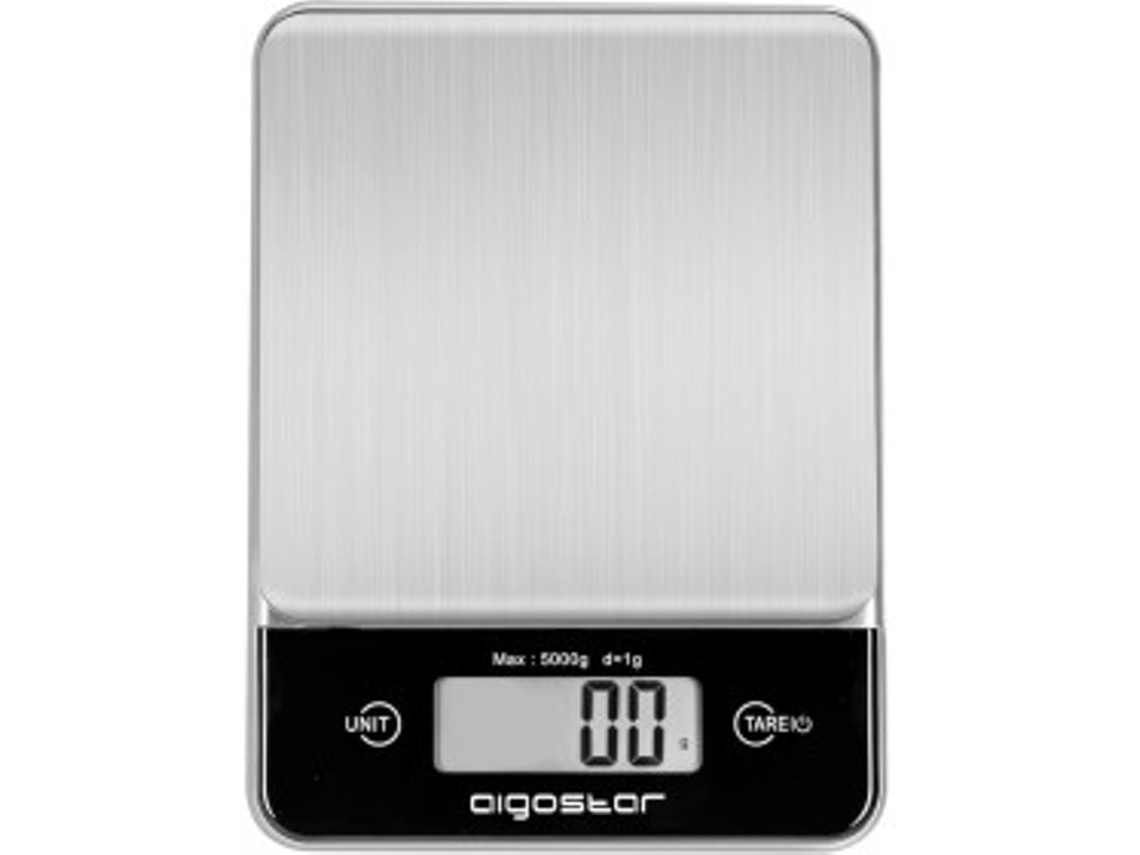 Báscula de cocina digital de acero inoxidable Aigostar de 5 kg