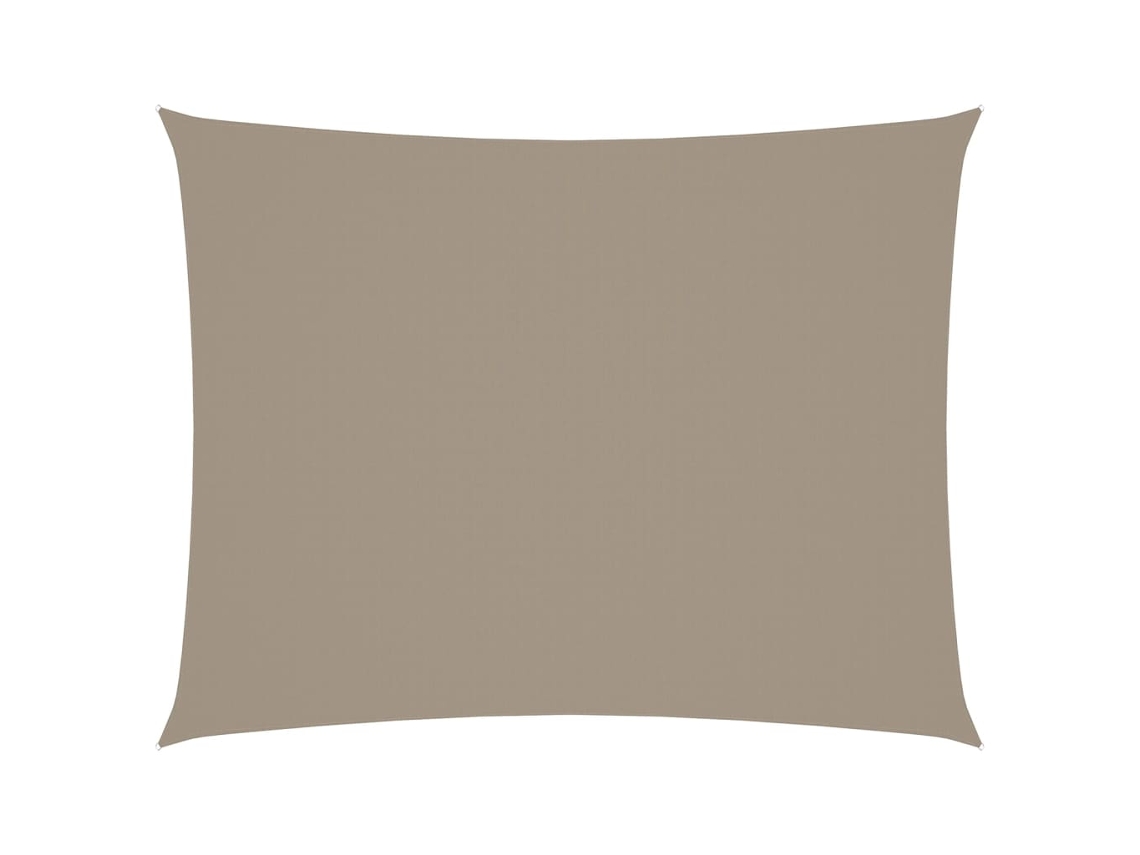 Maison Exclusive - Toldo De Vela Rectangular Tela Oxford Gris Taupe 5x7 M