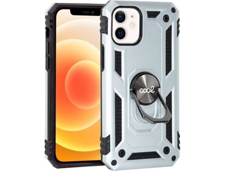 Funda Iphone 12 Mini COOL Anillo Plateado