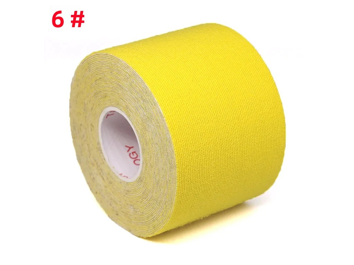 Parche adhesivo elástico para aliviar el dolor musculoesquelético de rodilla, amarillo (3,8 x 5 cm)