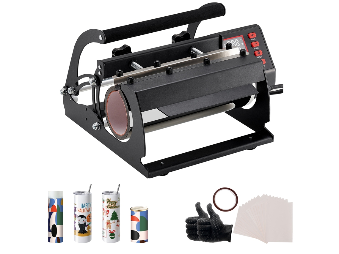 Máquina de prensado en caliente Succebuy para sublimación de tazas de 887 ml, color negro