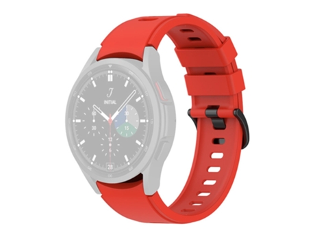 Correa de Silicona para Samsung Galaxy Watch 5 40mm/44mm/Watch 5 Pro 45mm/Watch4 40mm/44mm/Watch4 Classic 42mm/46mm/Watch3 41mm - tinto