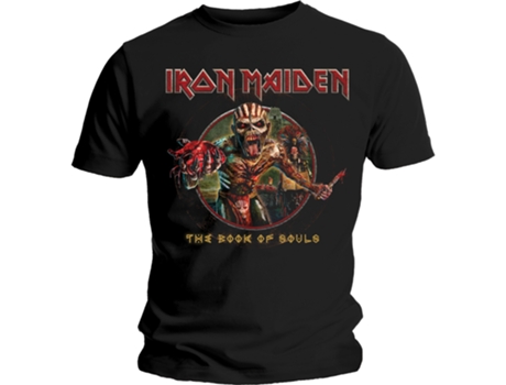 Camiseta ROCK OFF Iron Maiden - Book Of Souls Negro (Talla: XXL)