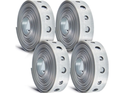 Correa Colgante De Metal Galvanizado Con Agujeros, 4 Piezas, 3 Metros De Largo.