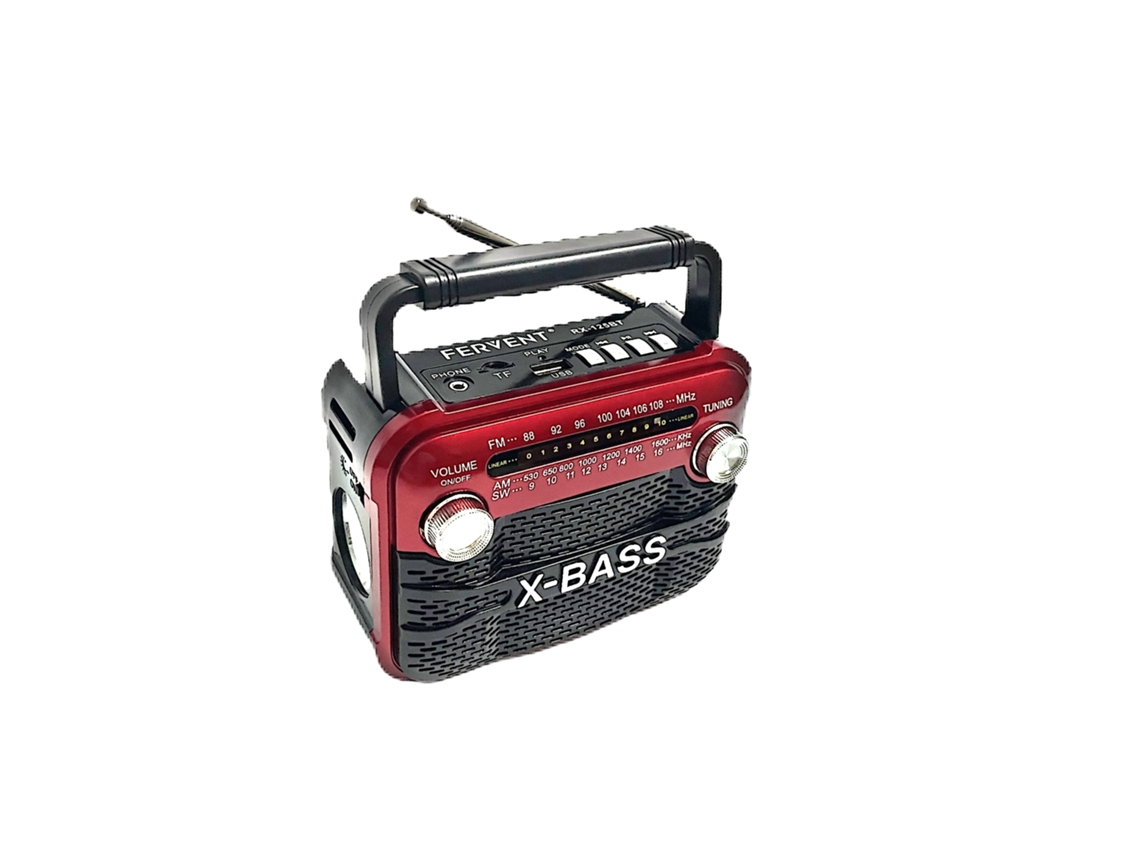 Radio portátil compacta con salida de 3 W, FM/AM/SW1 6, reproducción USB/TF/Bluetooth, multibanda y linterna, ideal para uso en interiores y exteriores. Viewleaf