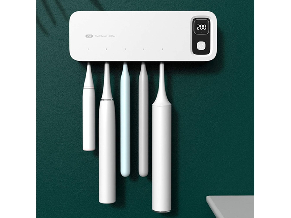 Esterilizador Uv Usb De 2000 Mah Para Cepillos De Dientes Eléctricos, Con Tapa Y Estuche De Transporte.