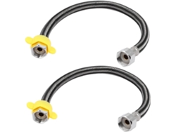 Conector Para Inodoro De Rosca Hembra De 1/2pt X De 50 Cm De Longitud, 2 Unidades