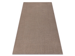 Alfombra De Lana Textura 488.20.la600 Osta - Pauta, Marco Geométrico Estructural Marrón