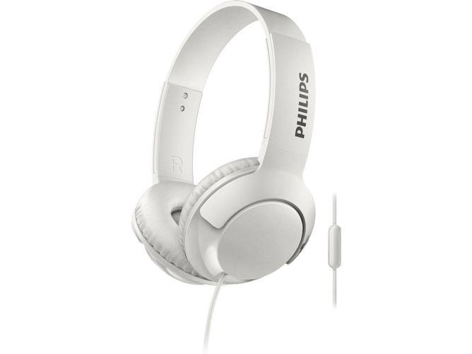Auriculares con Cable PHILIPS SHL3075WT/00 (On Ear - Micrófono - Blanco)
