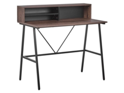 Escritorio BELIANI Harison de Tablero de partículas Madera oscura 100x53x96