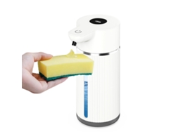 MEOIRUERY Dispensador de Jabón Automático sin Contacto para Líquidos Espesos y Finos, Dispensador de Jabón para Manos con Batería, Dispensador de Jabón para Coc