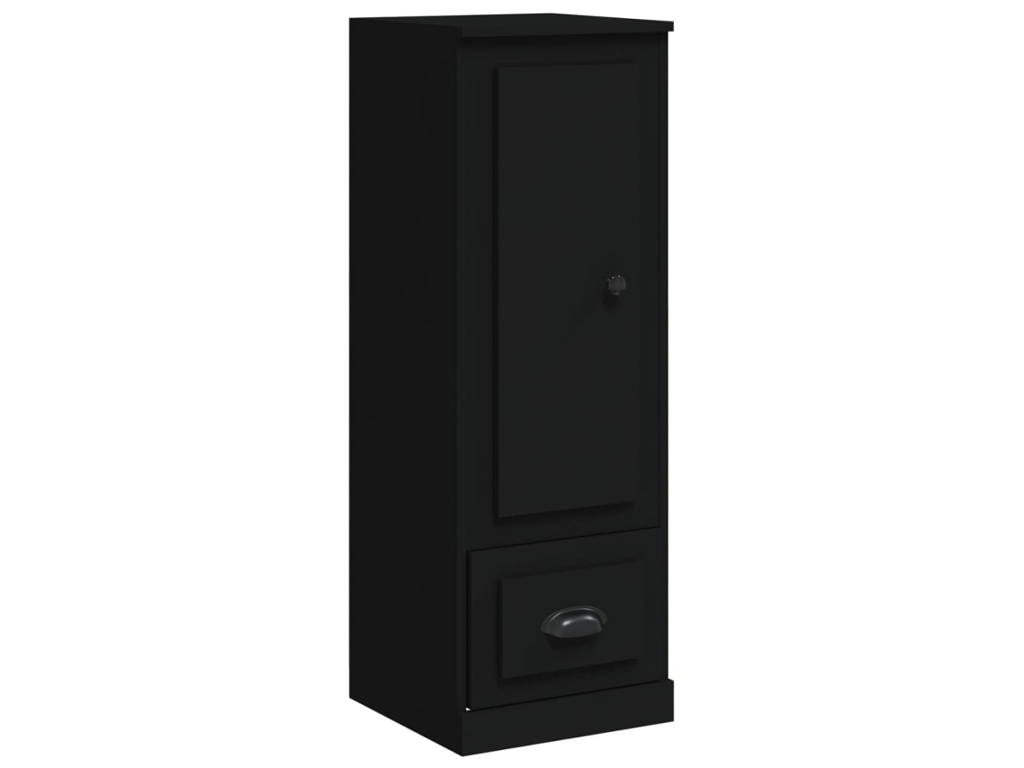 Aparador alto Maison Exclusive en derivados de madera negra (36x35,5x103,5 cm)