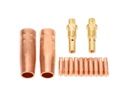 Kit De Accesorios Para Pistola De Soldadura De 14 Piezas Con 10 Electrodos, 2 Boquillas De Gas De 1/2 Pulgada Y 2 Difusores Para Magnum 100l