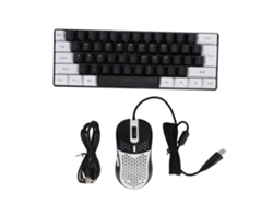 Teclado Y Ratón Para Juegos Con Cable, Iluminación Rgb, 61 Teclas, Diseño Ergonómico, Compatible Con Windows Y Mac.
