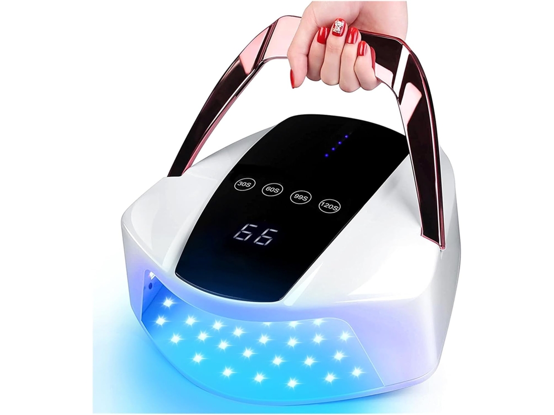 Lámpara De Uñas Led Uv Profesional Recargable E Inalámbrica De 96 W, Secador De Esmalte De Uñas En Gel.