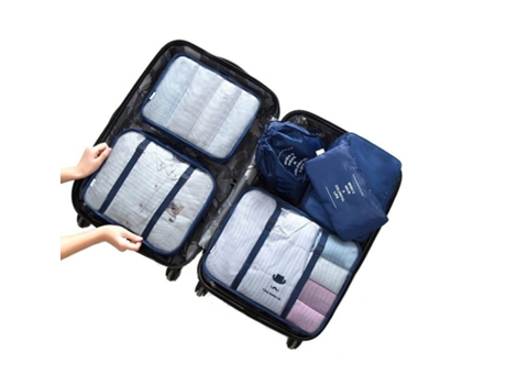 Set de bolsas organizadoras, 6 piezas - Azul oscuro