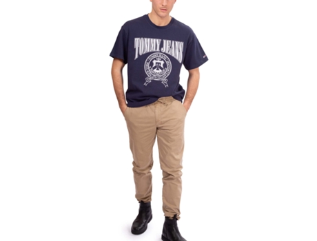 Camiseta de Hombre TOMMY JEANS Azul (XL)