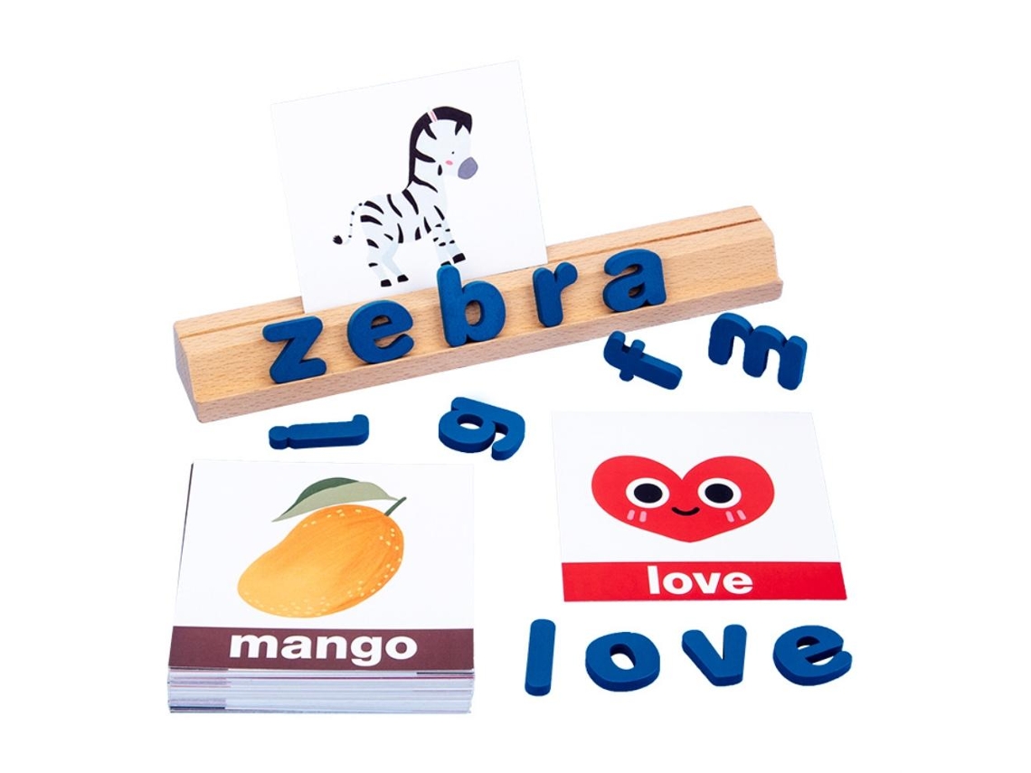 Ats-puzzle De Letras De Madera Tablero De Clasificación Bloques Juego Educatsivo Temprano Regalo Para Niños Niñas