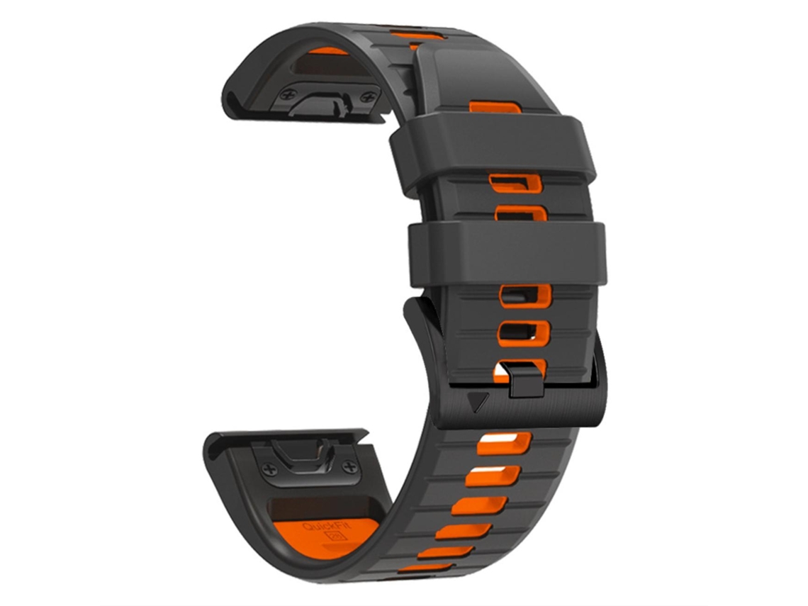 Timovo® Pulsera Deportiva De Silicona Hipoalergénica 22mm Compatible Con Garmin Fenix 7/7 Pro/7 Solar Negro