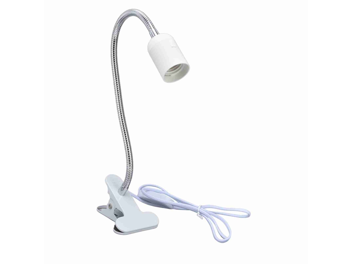Portalámparas de mesa 2026, casquillo E27/E26, ajustable 360 grados, material duradero, enchufe de 100-240 V, compatible con Reino Unido, ideal para leer y usar en el escritorio.