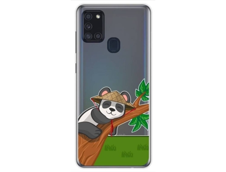 Carcasa Samsung Galaxy A21s TUMUNDOSMARTPHONE Dibujos Transparente Multicolor