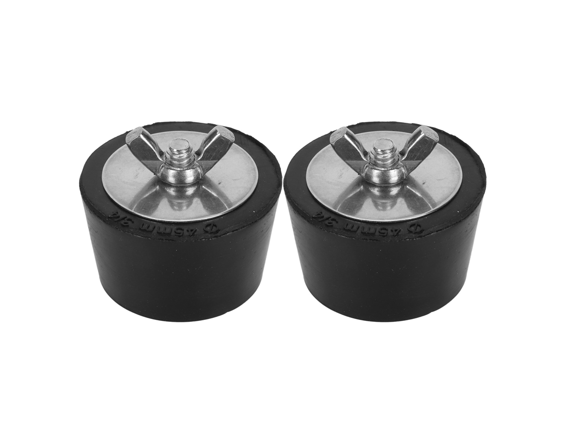2 Tapones De Expansión De Invierno Para Piscinas, De Goma Y Acero Inoxidable, 45 Mm/1,8 Pulgadas.