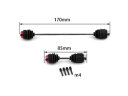 Mali eixo de Transmissão Central de Aço Metal Cvd com Botas de Poeira para Carro Controle Remoto Traxxas Summit 1/10