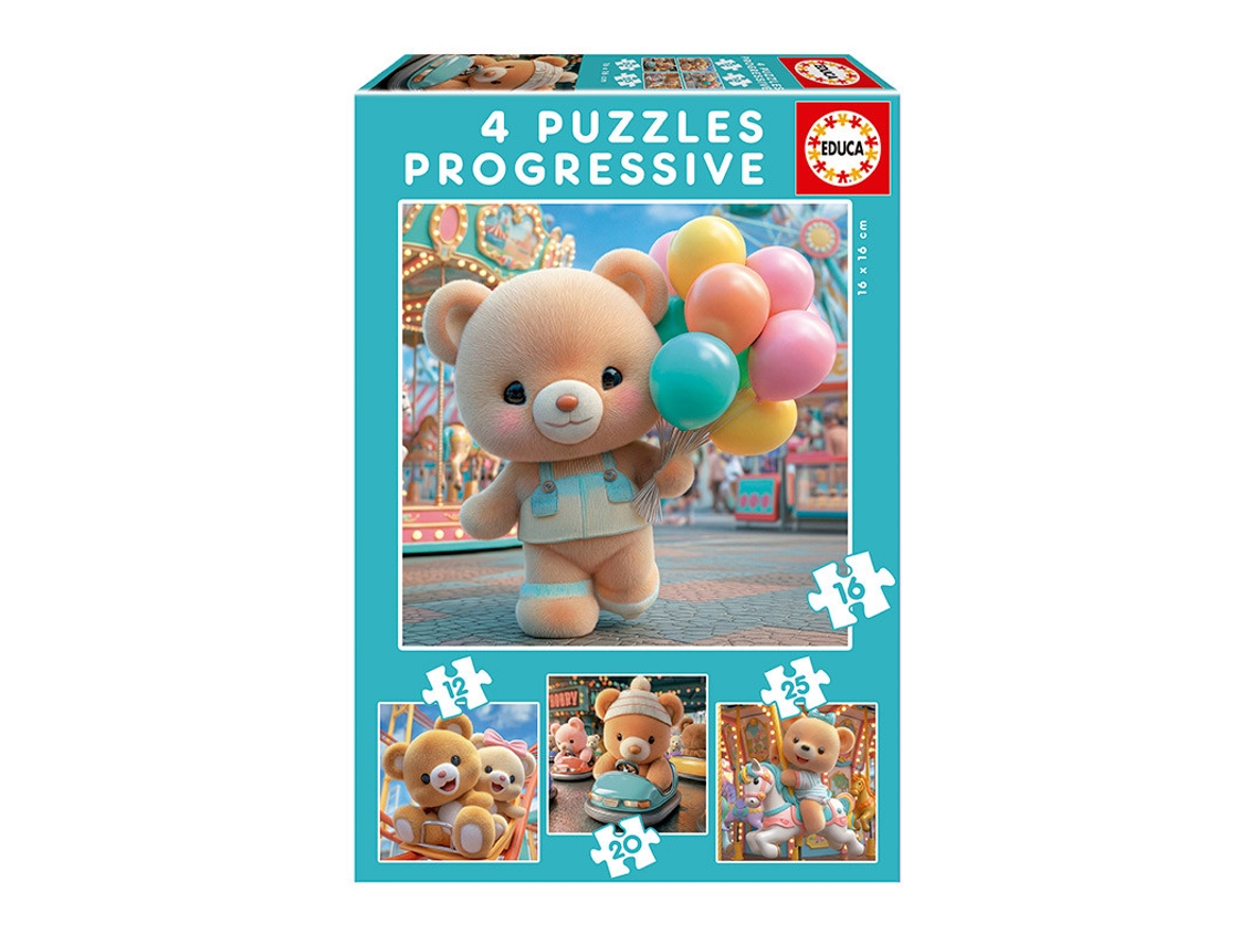 Puzzle 12p+ Ositos En El Parque