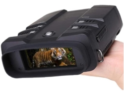 Óculos De Visão Noturna Digital Infravermelho De Tela Grande Ir Dispositivo De Visão Noturna Binóculos Com 64g Preto Saisiyiky