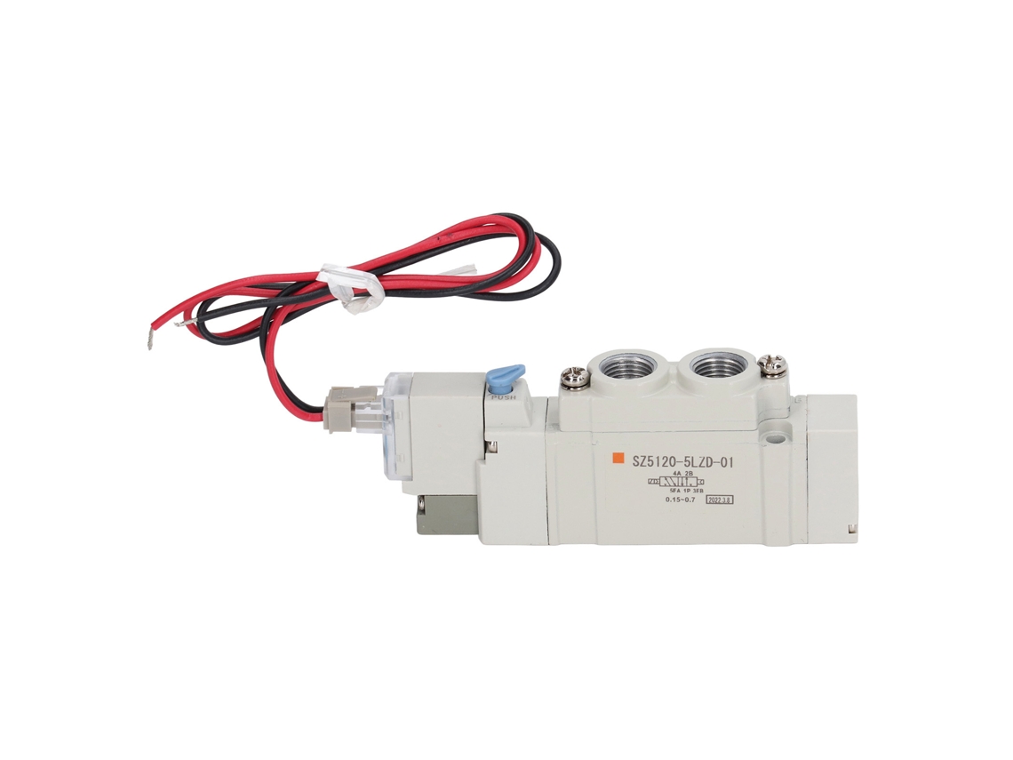 Válvula Solenoide Neumática Tipo Smc 2 Posiciones 5 Vías De Alta Precisión De Aleación De Aluminio