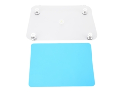 Almohadilla Niveladora De Resina Ajustable Con Tapete De Silicona Para Arte Con Epoxi Azul