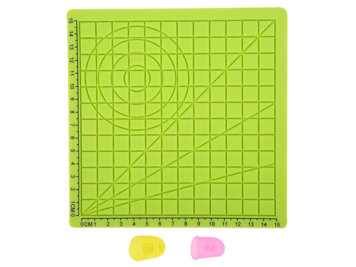 Tapete De Silicona Para Impresión 3d Con Modelo Y 2 Capas De Herramientas De Dibujo De Tipo A Verde