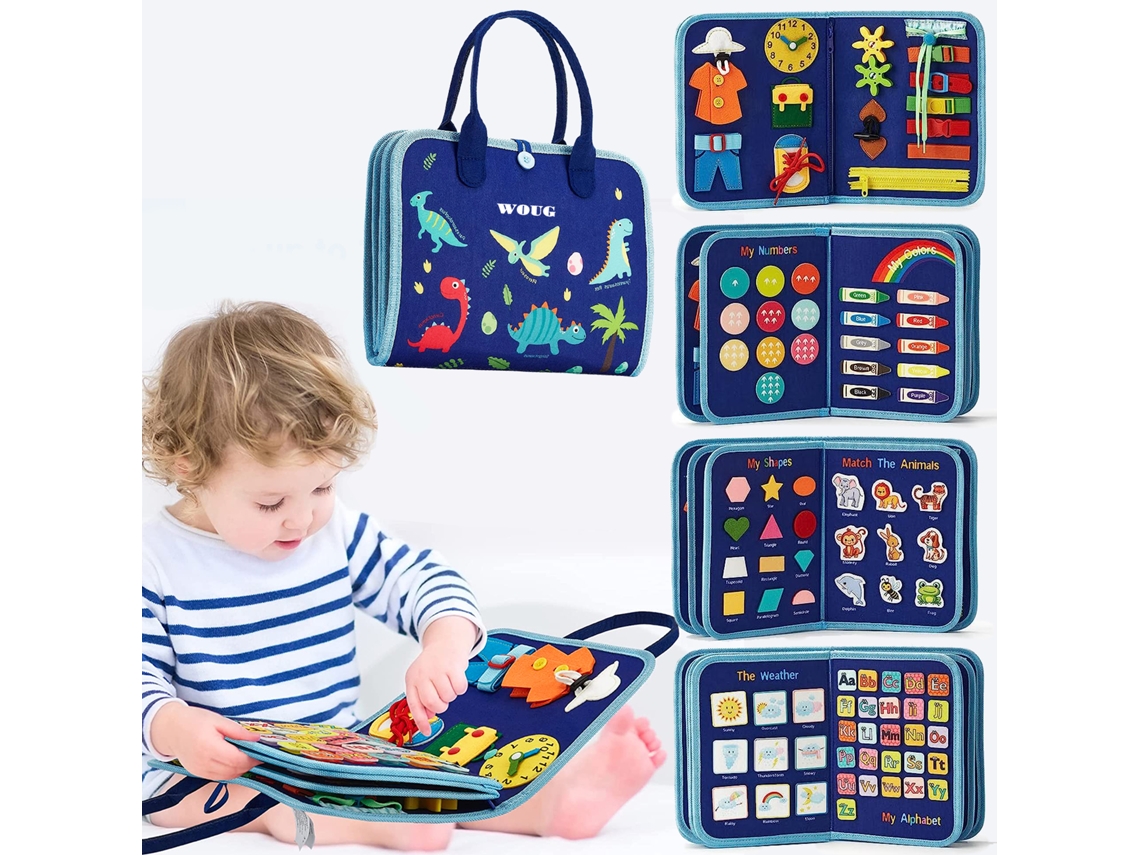 Juguete Educativo Busy Book, Adecuado Para Niños Pequeños, Ayuda A Desarrollar La Motricidad Fina.