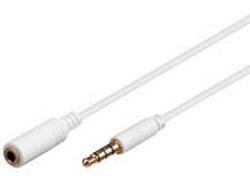 Cable de Audio GOOBAY (Jack 3.5mm - 50 cm - Blanco)