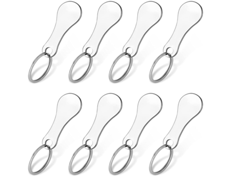 Llavero COZEVDNT Compras Metal Token Extraíble Carrito La Compra Inox Plateado