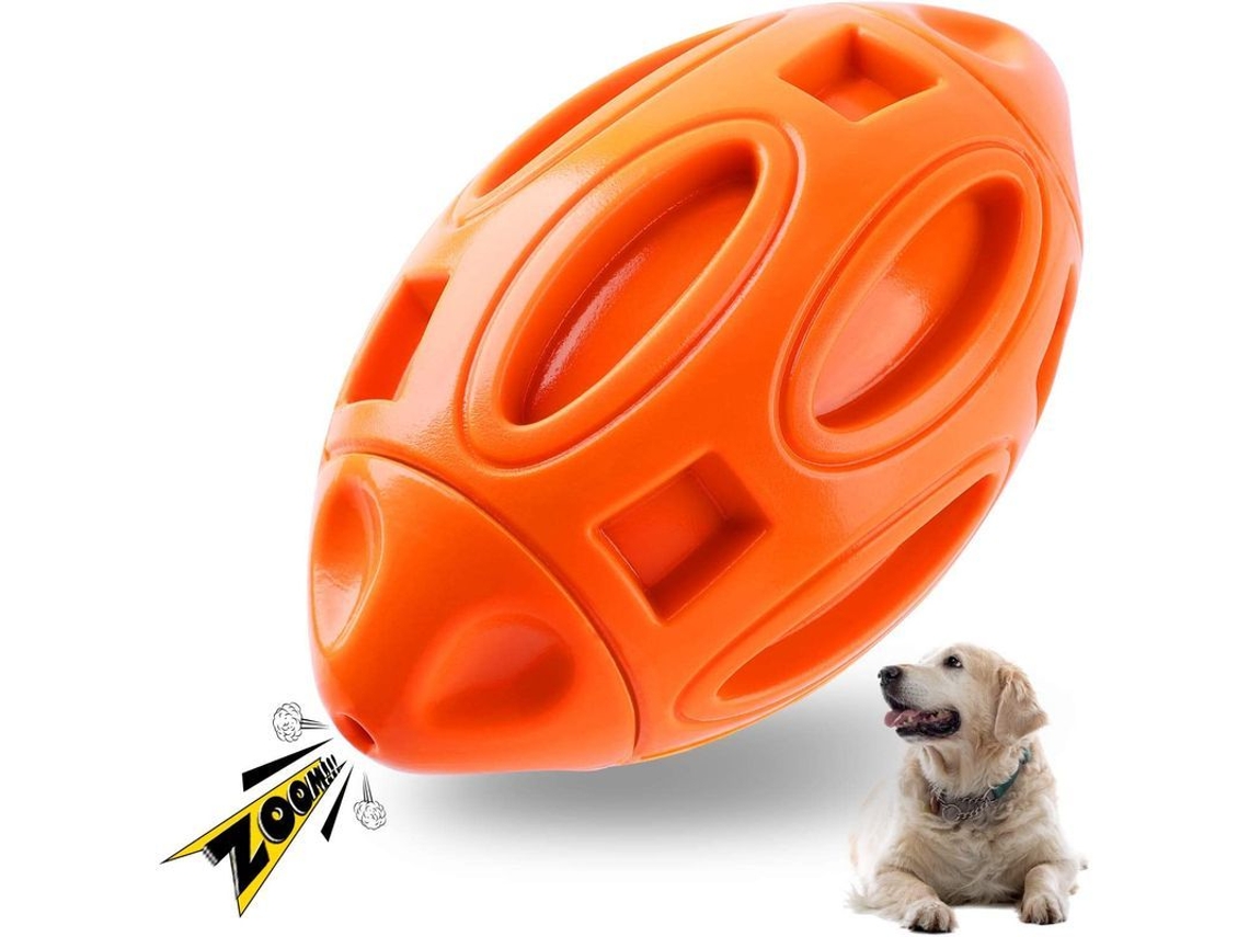 2026altiro-pelota De Juguete Para Perros Con Sonido, Duradera, Para Entrenamiento Y Masticación, Hecha De Goma, Con Sabor A Carne Y Naranja.