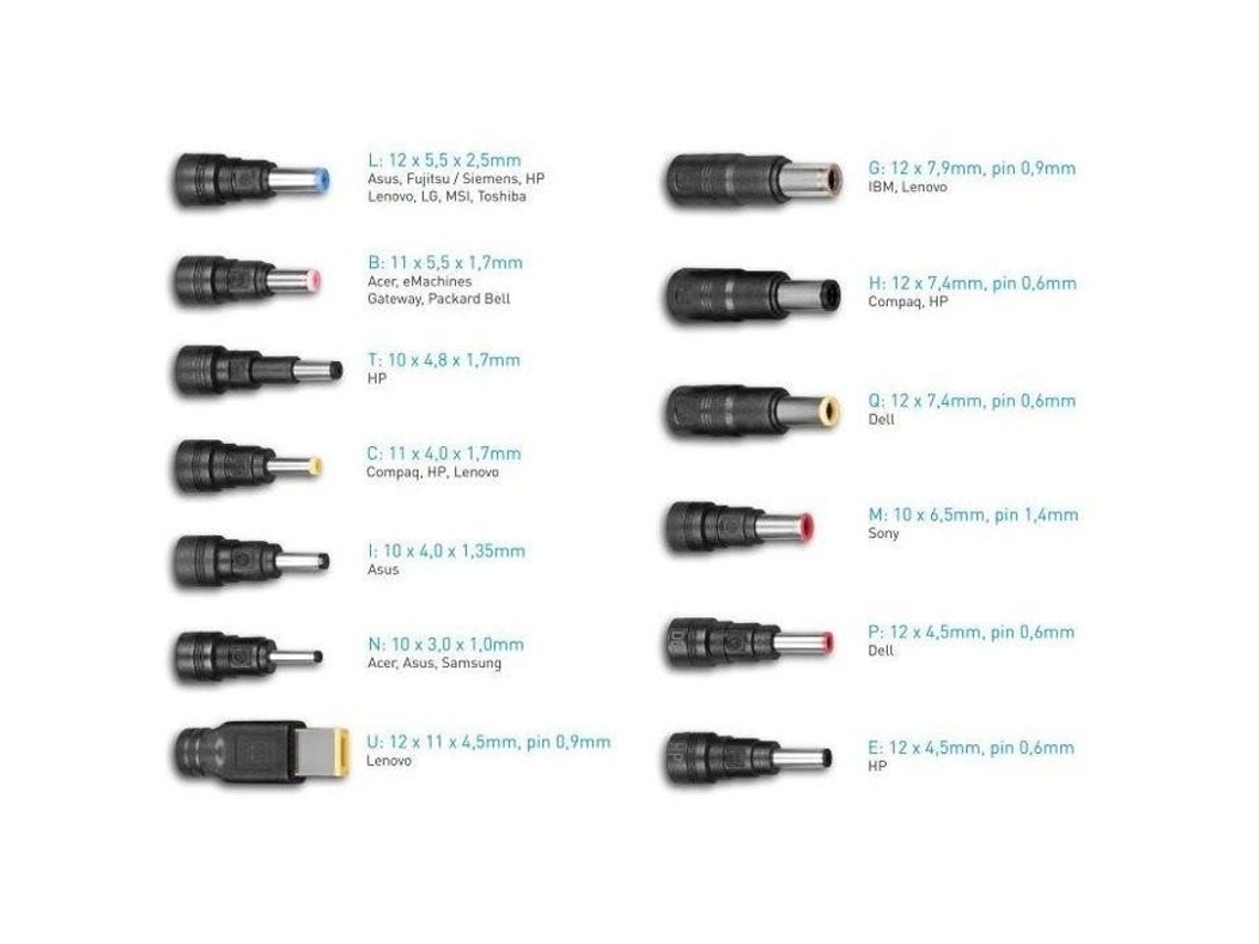 Cargador rápido para coche de 65 W y 13 conectores Avacom