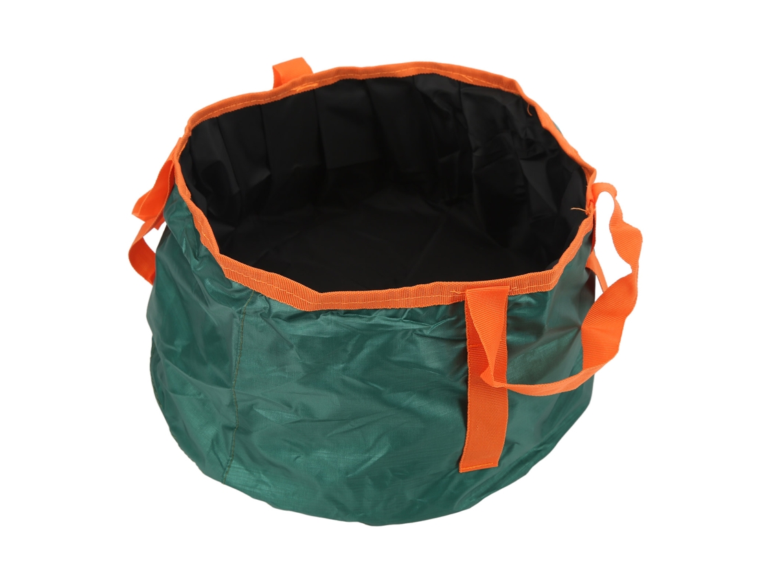 Lavabo portátil resistente y duradero para acampar y viajar, lavabo redondo plegable para exteriores