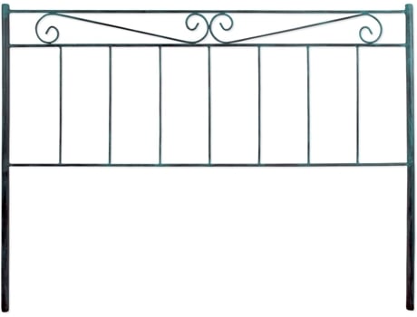 Cabecero de Forja FACTORY MUEBLES Valenciano, Negro Verde Cama de 105 cm (110 cm x 125)