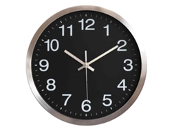 Reloj de pared en acero desbloqueado, silencioso y moderno para sala de estar, reloj de aluminio Kofihety