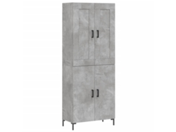 Mueble alto en derivados de madera gris cemento MAISON EXCLUSIVE (69,5x34x180 cm)