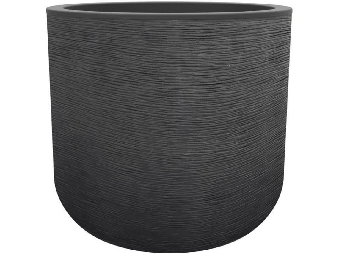 EDA PLASTIQUE - Pote redondo 50 cm Graphit'Up - 67 L - Cinza antracite